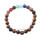 Charm 8MM Natural Crystal 7Chakra Tiger Eye Beaded Bracelet for Men